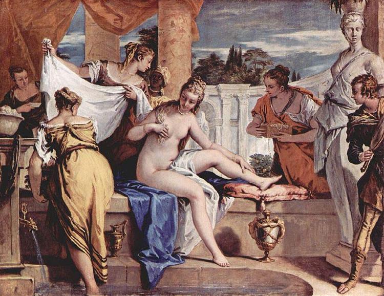 Sebastiano Ricci Bathseba im Bade oil painting image